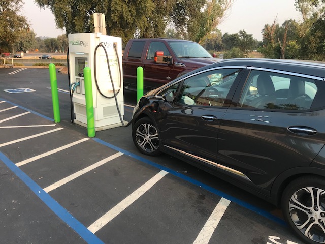 Chevy Bolt at charging station