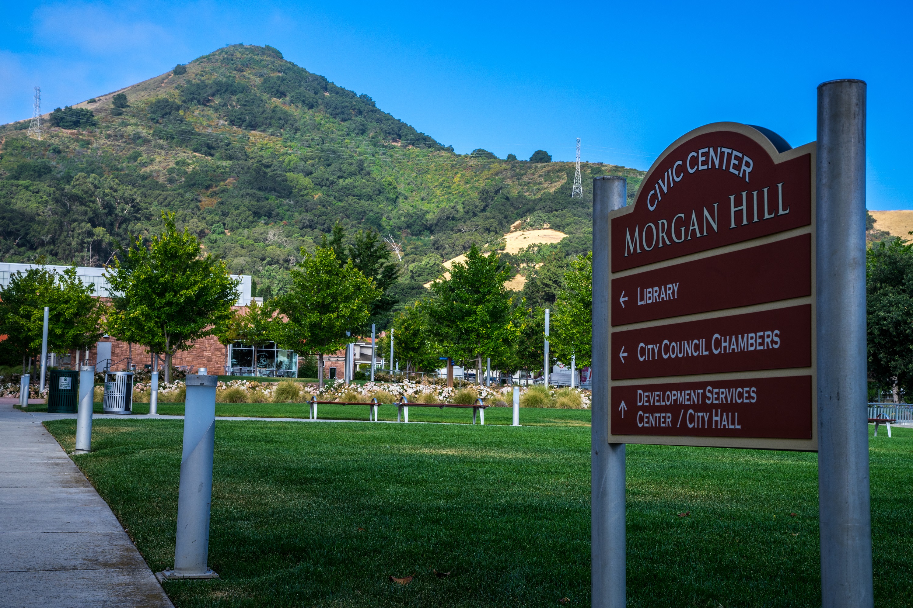 Morgan Hill Civic Center Sign
