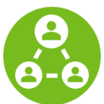 outreach icon - illustrating a network