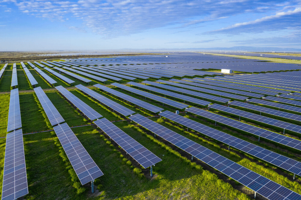 Image of solar panels at slate project