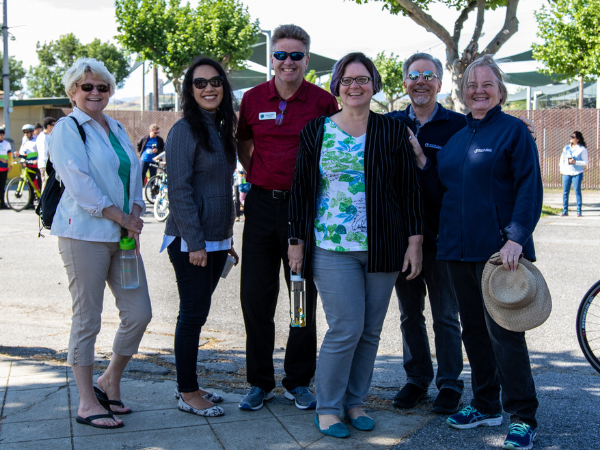 board members at bike to the future event
